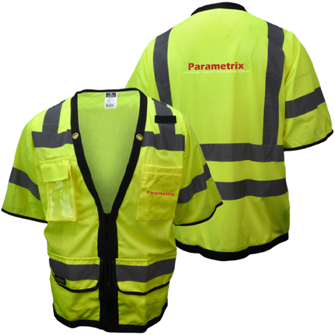 Radians Type R Class 3 Heavy Duty Surveyor Safety Vest with Zipper